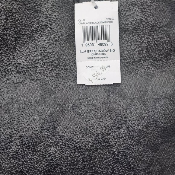 Coach NWT Graham Slim Black Briefcase - Picture 5 of 7